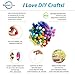 Glaciart One 240pc 2cm Felt Pom Poms, 40 Colors, Wool