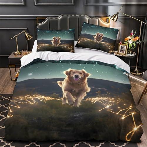 Housse de couette ginkgo anti-plis fermeture éclair pratique