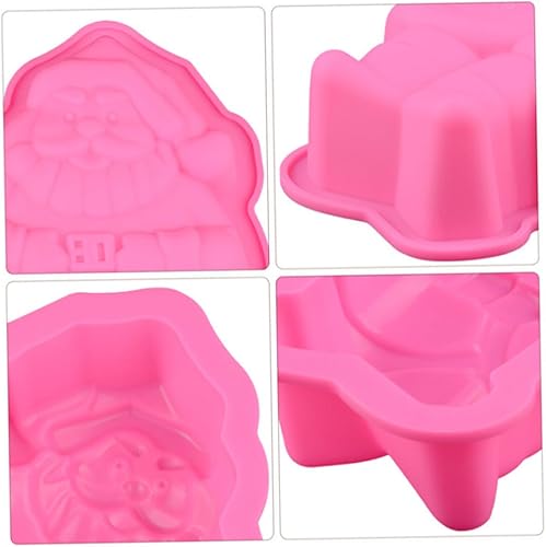 Miniatura 7 de Molde de silicona para hornear, molde de chocolate de Navidad, moldes de silicona para hornear, molde de pastel de Papá Noel, molde de jabón de