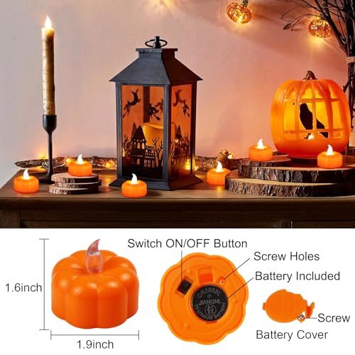 Pumpkin-Tea-Lights-Fall-Decorations-12-Pack-LED-Orange-Pumpkin-Lights-Flameless-Candles-Battery-Operated-Halloween-Thanksgiving-Flickering-Tealight-Candle-for-Home-Table-Indoor-Party-Decor Pumpkin Tea Lights Fall Decorations 12 Pack LED Orange Pumpkin Lights Flameless Candles Battery Operated Halloween Thanksgiving Flickering Tealight Candle for Home Table Indoor Party Decor