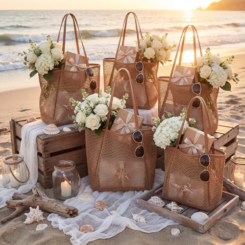 12 Bolsas de Playa Tejidas Aliceset Set de Verano miniatura 3