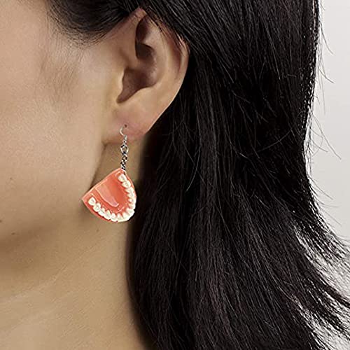 MALOYANVE 3D Dental Teeth Earrings for Women Funny Resin Tooth Model Medical Hygienist Earrings Dentist Gift for Dental Student Dental Assistant3