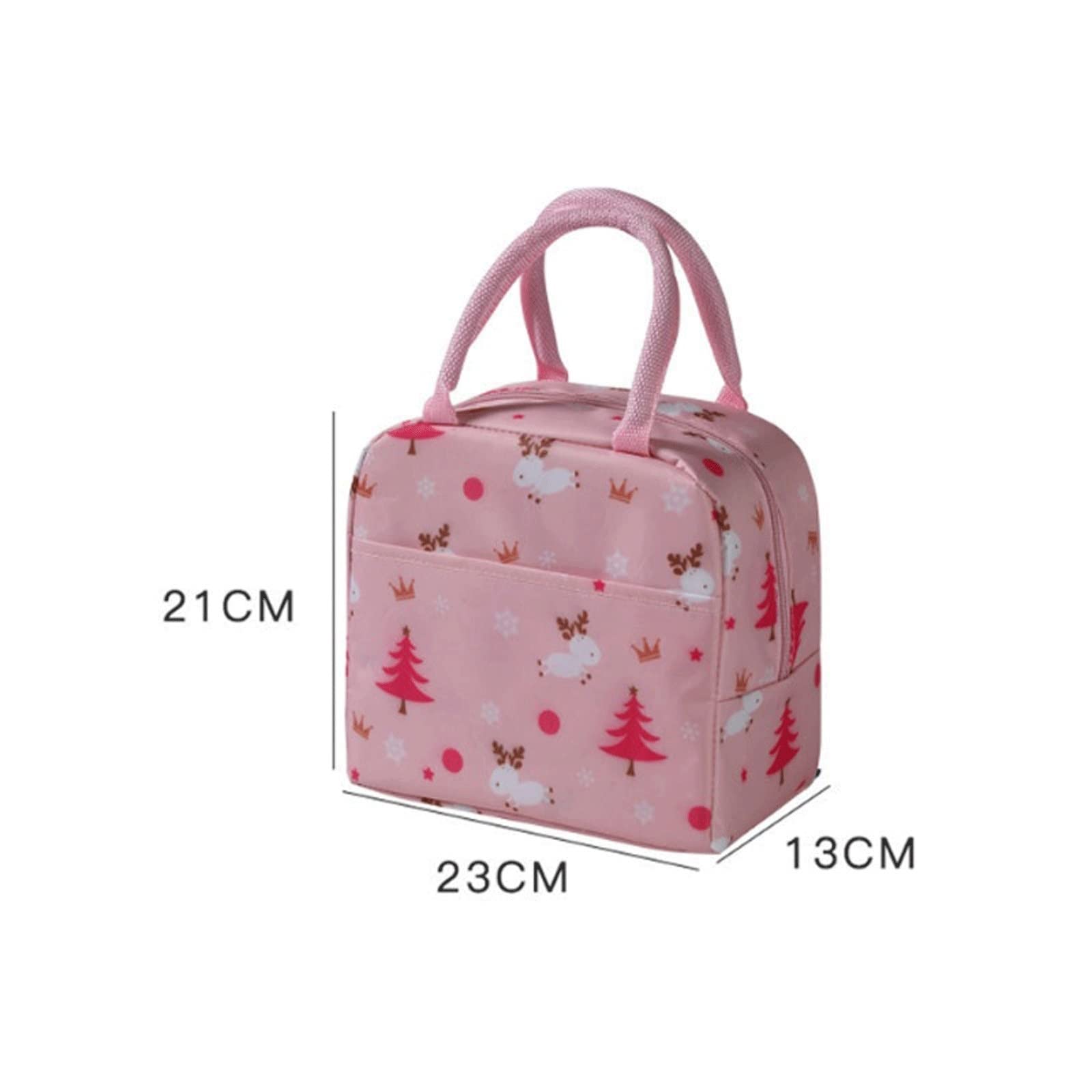 Borsa Termica Portatile per Il Pranzo per Alimenti, Borsa Termica per Il Ghiaccio, Borsa frigo per Picnic in Nero