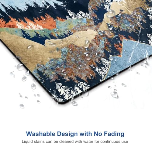 Image of Premium-Textured Mouse Pad, Non-Slip Rubber Base Mousepad for Laptop, Computer & PC, 9.5x7.9 in - Enhanced Precision, Ergonomic Comfort, Ideal for Gaming & Office (Abstract Landscape)