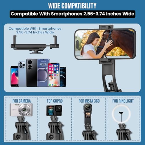 Image of WeCool AI-Powered Selfie Stick with 360 Rotational Aluminum Built,Auto Face Tracking Quadripod,Extendable Upto 64 inch,Compatible with GoPro,Camera and with iPhones