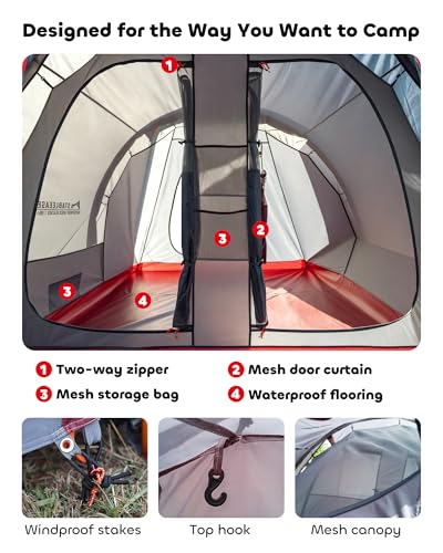 2 Person Motorcycle Tent Lightweight Shelter