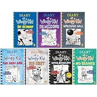 Diary of a Wimpy Kid Series 12-18 Collection 7 Books Set By Jeff Kinney