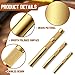 Funrous 3 Pcs Brass Drift Punch Set, 3/4, 1/2, 3/8 Inch, 25075 25076 25077 Brass Punch Tool Kit for Automotive, Machinery Repair