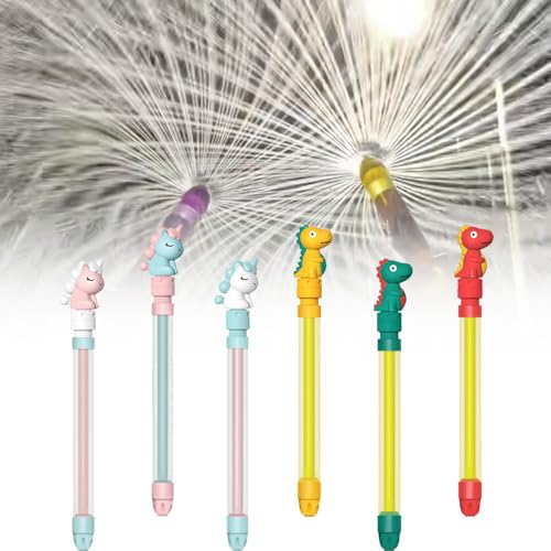6 Stück Feuerwerks Wasserpistole wasserspritze Romantisches Wassersprüh Im Feuerwerksstil Firework wasserspritze Pool für Outdoor Pool Beach