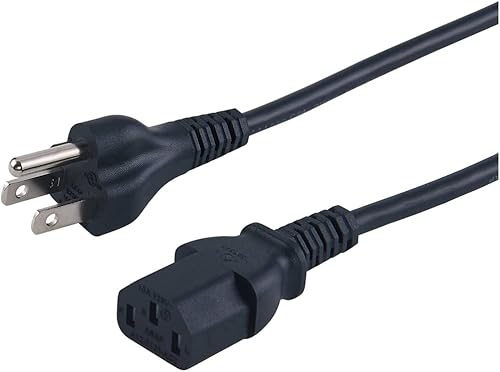 Insignia - Cable de alimentación de CA de 6' - Negro
