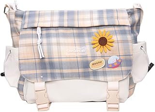Kawaii - Zaino da ragazza, a tracolla, con spilla Kawaii e graziosi accessori per anatra