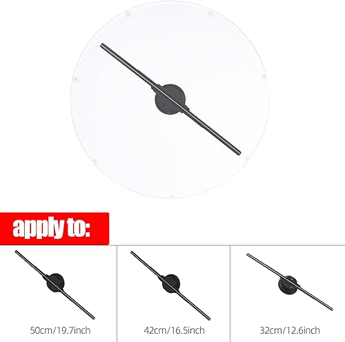 Miniatura 2 de Missyou 3D HologramFan cubierta para coleccionables, caja de acrílico transparente, funda de vidrio alternativa para 3D HologramFan o proyección