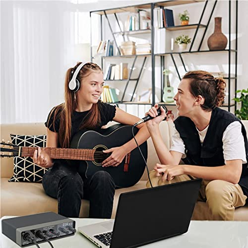 Audio-interface E22 2I2 USB met XLR Mic Preamplifier 192KHZ True Stereo for Ableton Live Lite/Pro-tools/Reaper en andere… - Image 7