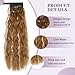 AISI BEAUTY Corn Wave Ponytail Extension, Long Ponytail Extension for Women Curly Wrap Around Ponytail 22 Inch Synthetic Clip in Ponytail Hairpiece for Daily Party Use(27H613)