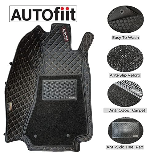 Image of 7D Black Car Mat for KIA SELTOS