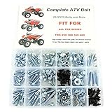 Xitomer 251 PCS Plastics Engine Body Frame Exhaust Bolts Kit Fit for TRX 400ex 350x 300ex 300x 250ex 250x 200sx 200s 200x 125cc 110cc & TRX90 Models, ATV Bolts Kit