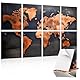 TONOR 8 Pack Art Acoustic Panel mit Selbstklebenden Wandpaneelen, 120 * 80 cm Schallabsorbierende Paneele, Dekorative Schalldichte Paneele, Akustische Behandlung für Tonstudio, Büro, Haus, Weltkarte