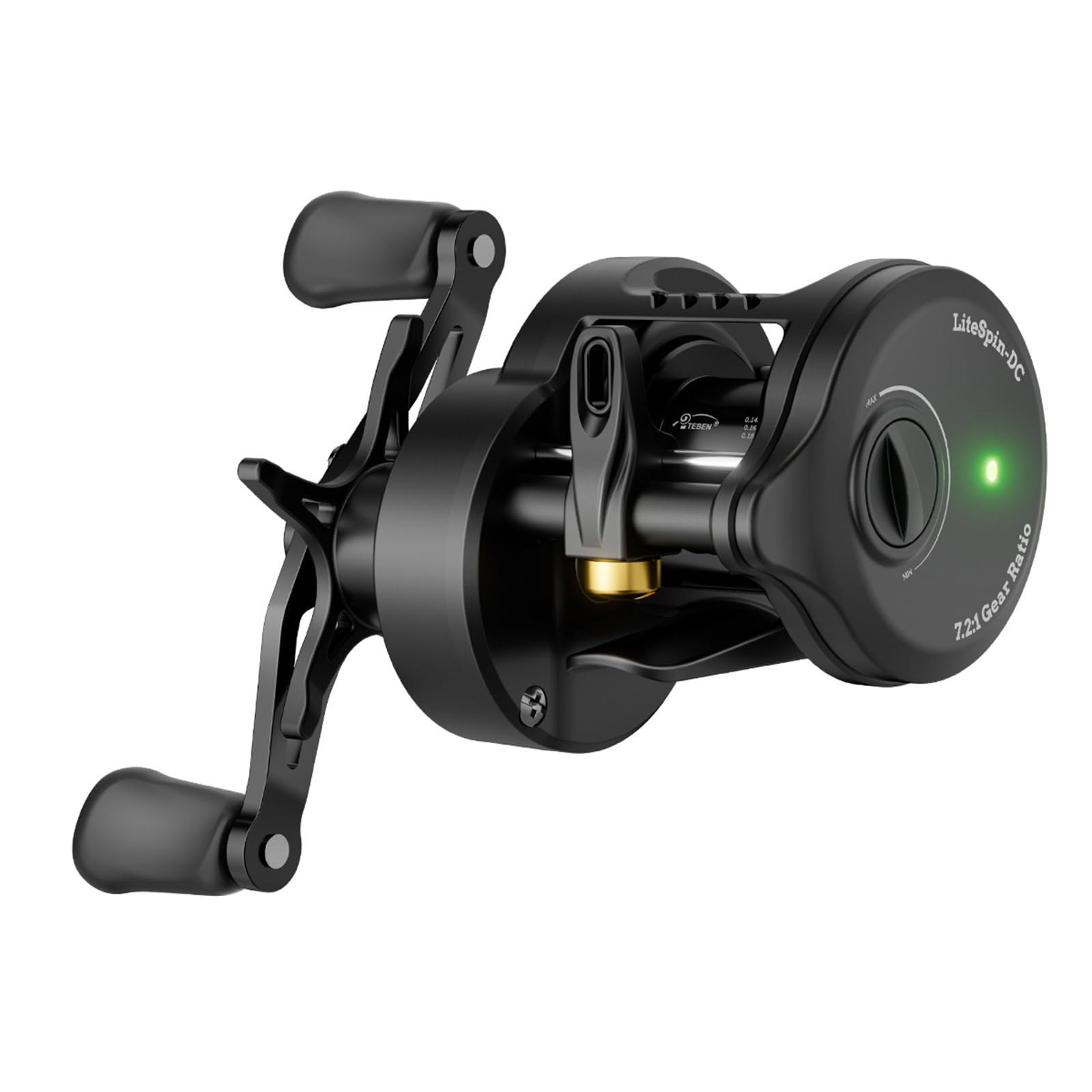 QIAOLIDA Colorful Baitcasting Fishing Reel Portable Rotates Fishing Reel With Electronic Charging For Smooth Casting
