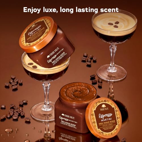 Image of Tree Hut Espresso Martini Body Scrub, Exfoliating Sugar Scrub, Vegan, 18 Oz