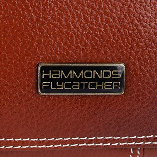 Image of HAMMONDS FLYCATCHER Unisex Genuine Leather Tan Sling Messenger Bag(SB1161TN)