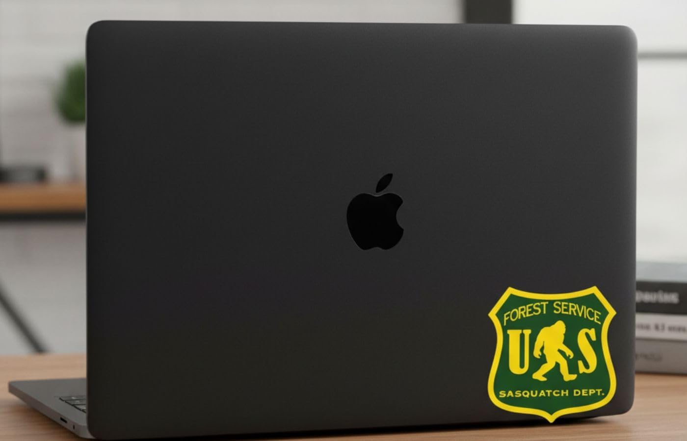 AK US Forest Service Sasquatch Dept..Forestry Hiking Camp Big Foot Stickers Vinyl Decal car | Van | Trucks | Motorcycle | Bumper | Window Any Smooth Surface Size: 5" - Image 8