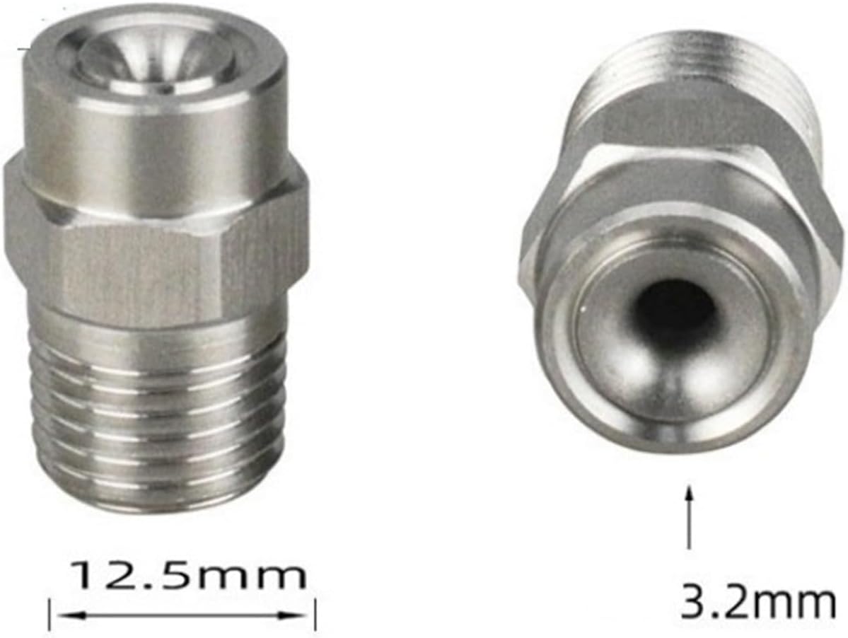 1 piece Stainless Steel Water Inline Entry Hollow Cone Misting Nozzle(3/8 Inch)