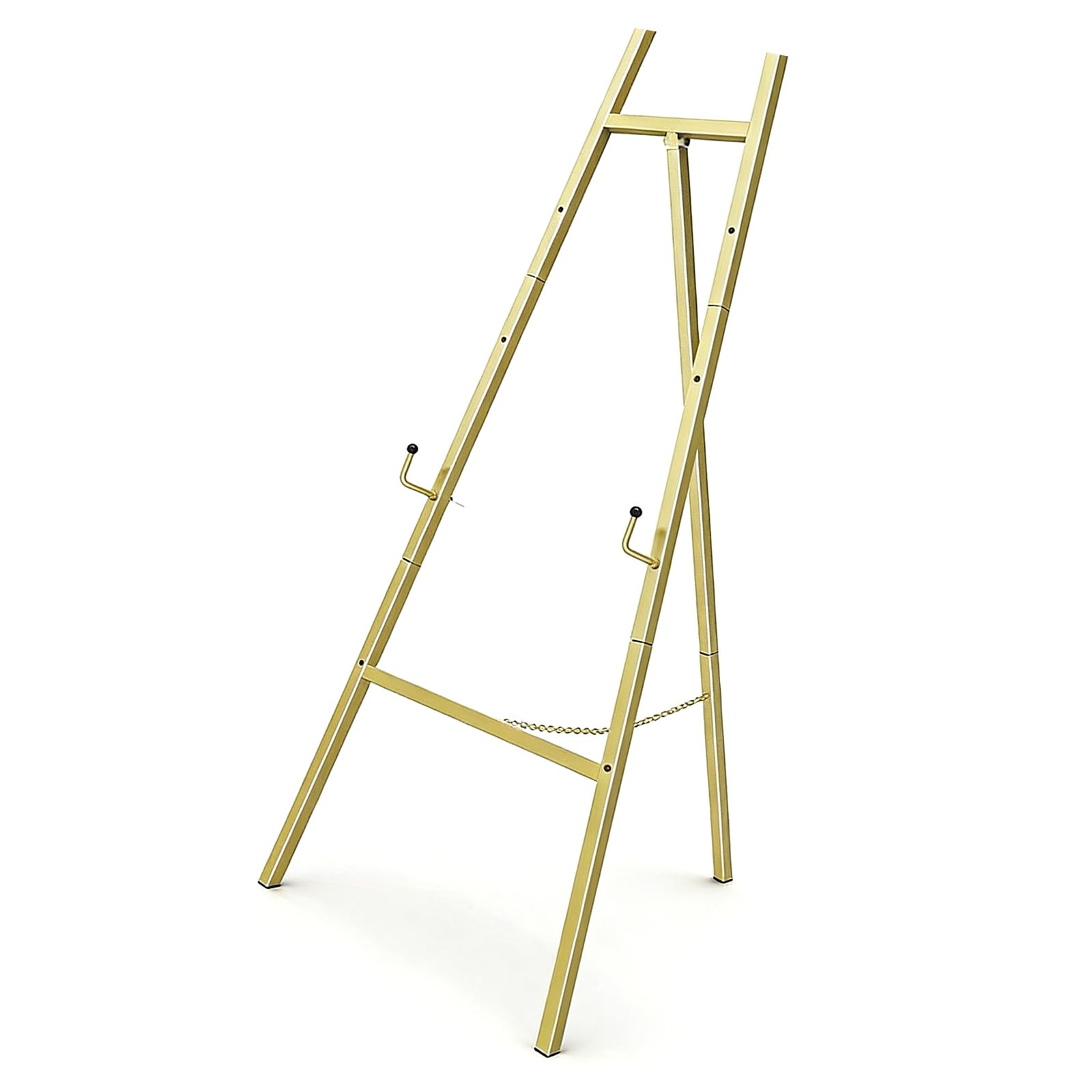 Chevalet doré pour affiche de mariage stable pour éviter les chutes de cadres