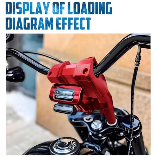 Elevador de manillar 8'' para Softail con soporte de instrumentos integrado 3