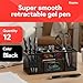 STAPLES Retractable Gel Pens, Medium Point 0.7mm, Black Ink, 12 Pack – Sonix Crisp‑Line Gel Pens with Pocket Clip