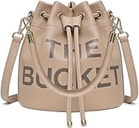 saursmehat Women's Small Bucket Hobo Purse - Soft PU Leather Drawstring Bag with Adjustable Strap