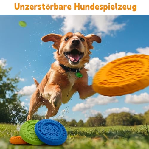 TFSZE Juguete para Perro,Duros Juguetes morder para Perros,Superficie Convexa Resistente Juguetes interactivos para Cachorro de Perros pequeños medianos y Grandes(Azul) - imagen 7