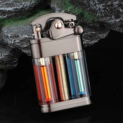 Encendedor vintage de queroseno recargable y portátil