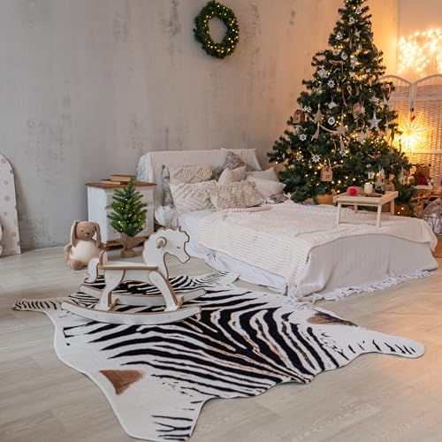 Tapete MustMat Animal Print Cebra 140x200 cm miniatura 6