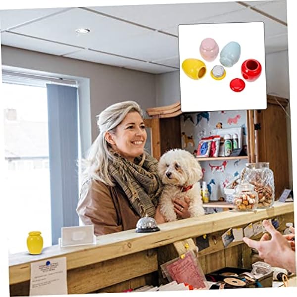 PATKAW 5 Stuks Urn Opslag Potten Met Deksels Huisdier Ornament Container Menselijk Container Met Deksel Kat Herdenkingskist Hond Asbak Dier Astank Keramiek Miniatuur Moeder Papegaai