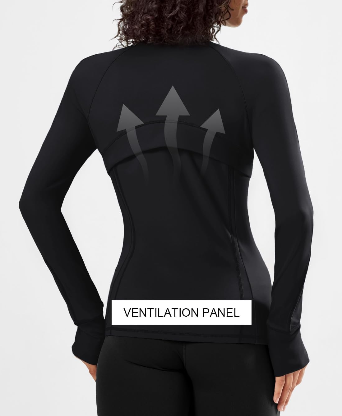 Waitfairy Zip Up Jackets for Women Yoga Gym Top Running Workout Jackets for Woman Track Jacket Women with Thumb Holes - Image 4