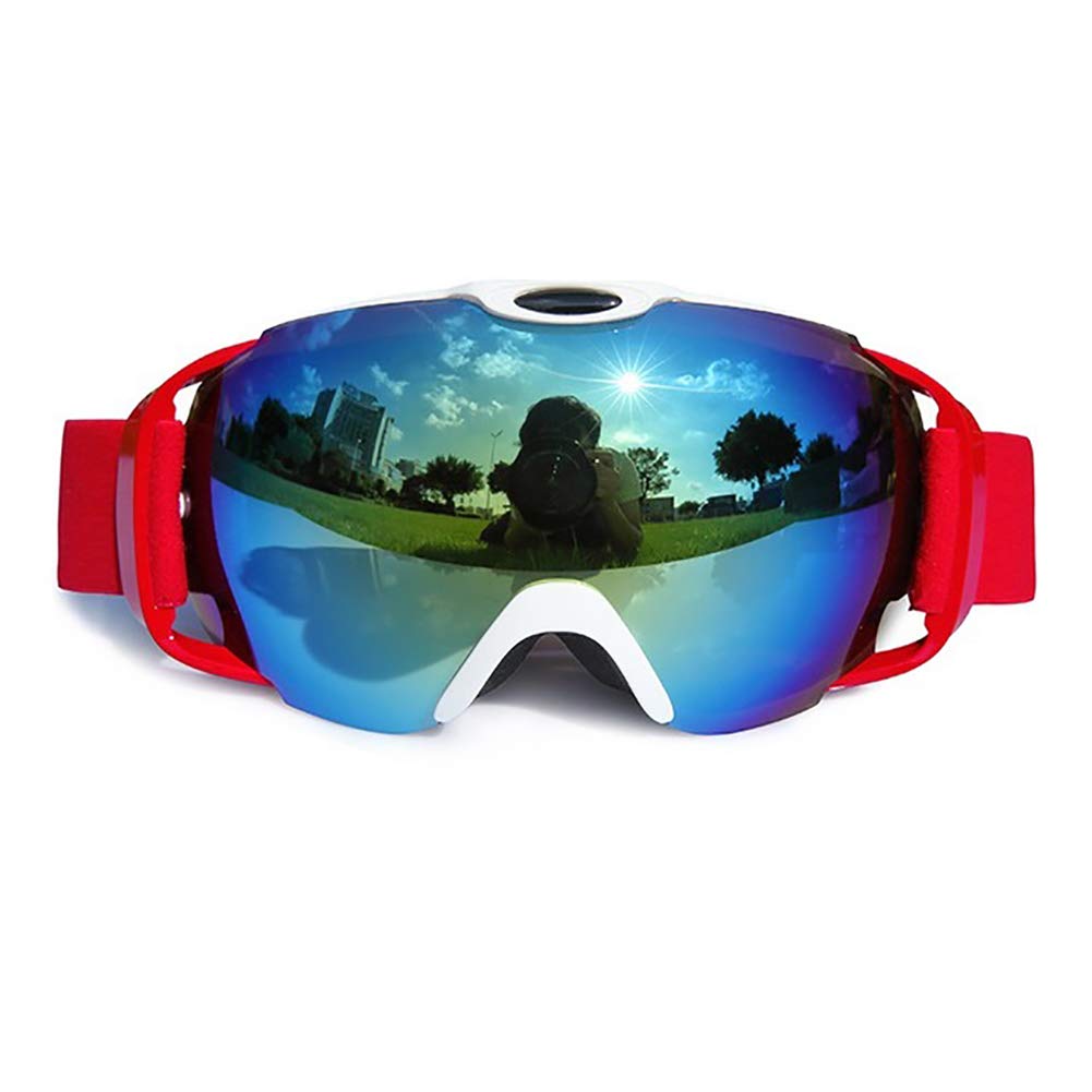C- Maschere da sci Maschere da snowboard Maschere da neve antiappannamento per uomo Donna Donna, Protezione UV, Casco antivento Compatibile per sci, pattinaggio e sport all'aria aperta