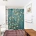 IcosaMro V. Gogh Shower Curtain for Bathroom with Hooks, Almond Blossom Flowers Decorative Long Cloth Fabric Shower Curtain Bath Decorations - 71Wx72L, Green