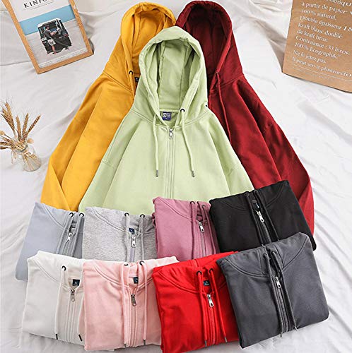 Xzbailisha XZZM1257-MATCHA-M Men'S Casual Full Zip Up Hoodie Sweatshirt Jacket Active Winter Jackets Thermal thumb #1