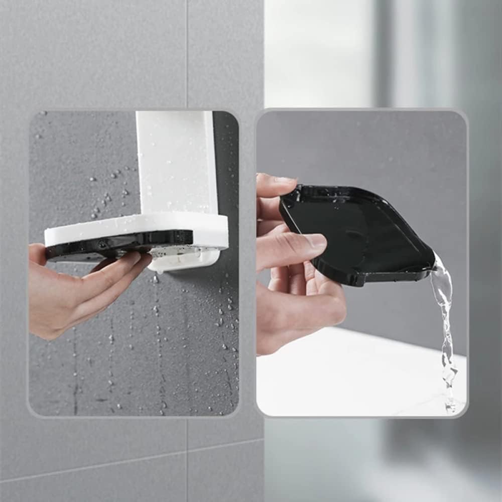 Jabonera de Pared de Doble Capa c/escurridor, Soporte(C)
