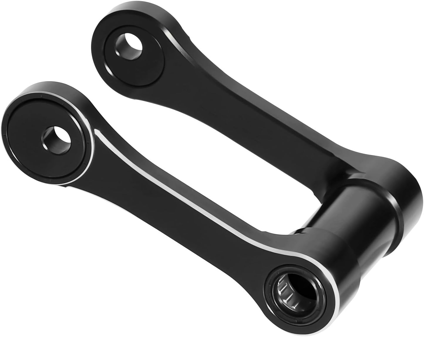 CRF150F Lowering Link Adjustable -10mm-40mm Suspension Compatible With CRF150F CRF230F 2003-2026 3D CNC Motorcycle Rear Drop Link Lowering Linkage Arm (Black)