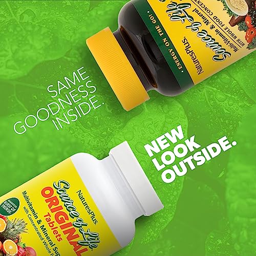 Natures Plus Source of Life - 90 Tablets - Multivitamin & Mineral Supplement - Supports Natural Energy & Overall Well-Being - Gluten Free, Vegetarian - 30 Total Servings - Image 3