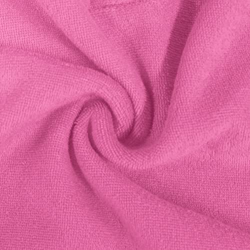 Besserbay Little Girls Beach Full Zip Rose Red Bathrobe Short Sleeve Terry Ruffle Hem Swim Cover Up 9-10 Years #TOP5