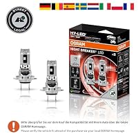 OSRAM NIGHT BREAKER LED SPEED H7 450, LED-Fern- und Abblendlicht mit Straßenzulassung, bis zu 450% mehr Helligkeit, 6000K,schnelle Installation, kein mechanisches Zubehör notwendig, LEDEC02 integriert – Ansicht 3