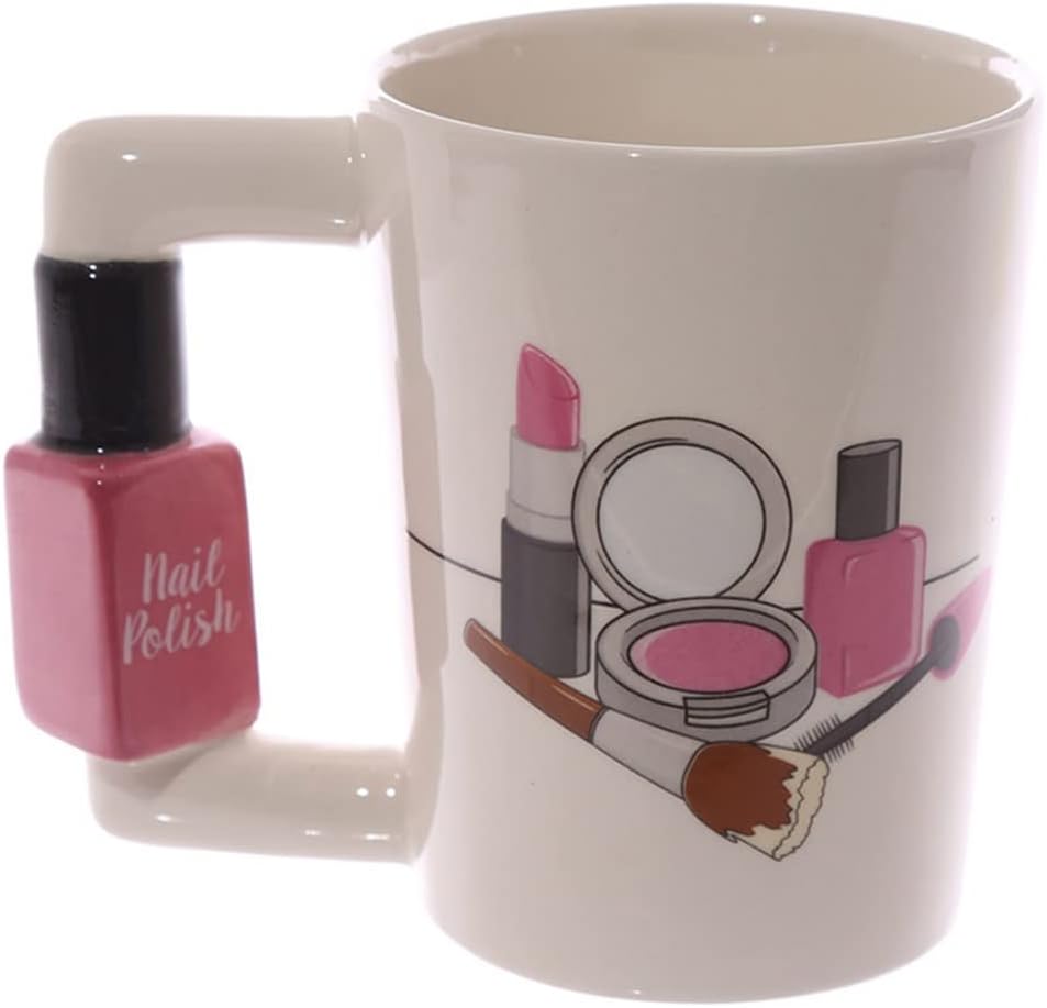 Ceramic Mugs Girl Tools Beauty Kit Specials Nail Polish Handle Tea Coffee Mug Cup Personalized for women Gift