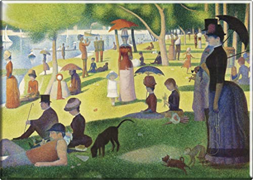Imán decorativo rectangular 3.5 x 2.5 pulgadas miniatura 1