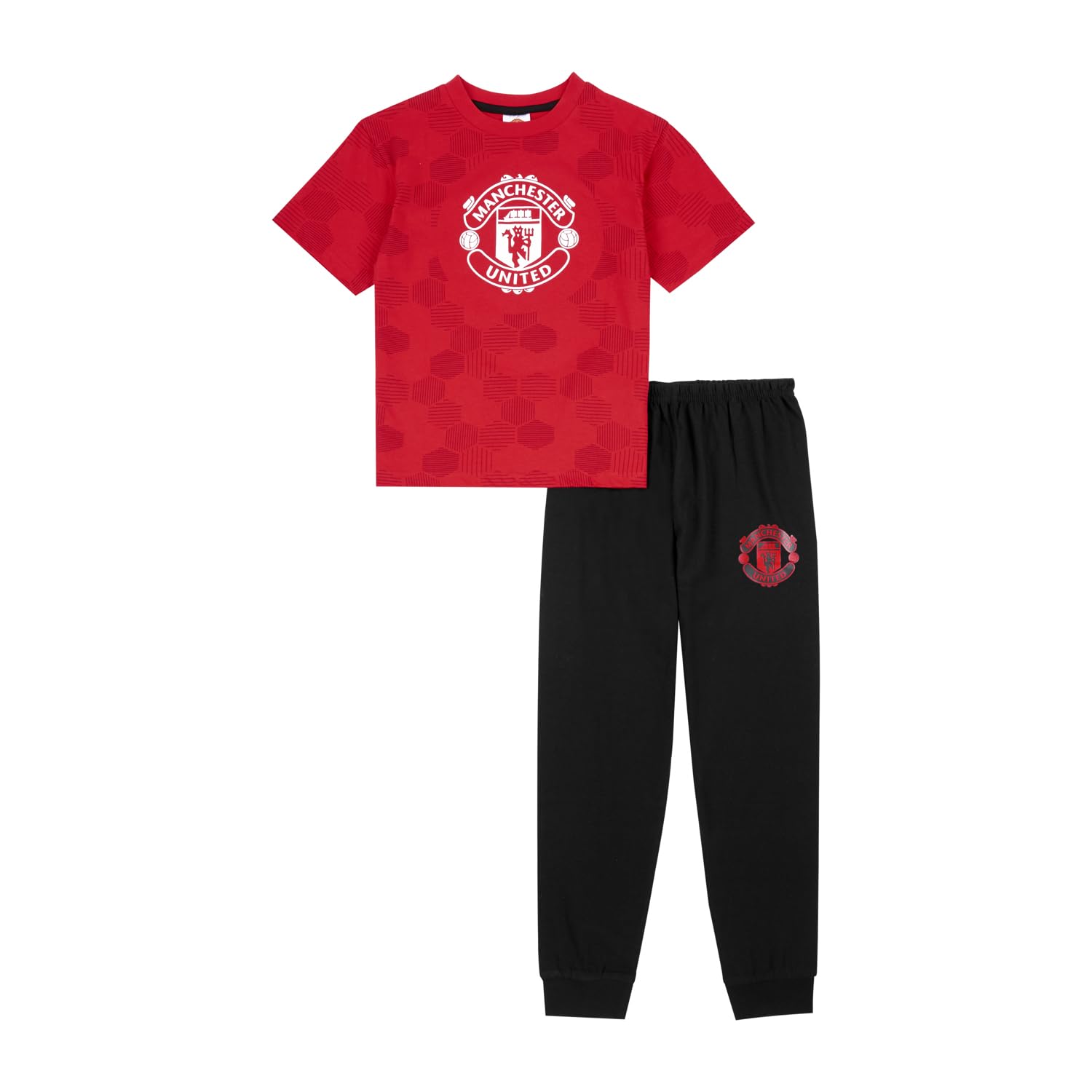 Manchester United Boys Red F.c Pyjamas | Man Utd Pjs For | Football Gifts For | Official Man Utd Merchandise Clothing Nightwear 7-8 Years