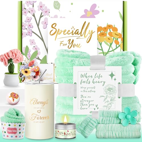 Mothers Day Gifts for Mom Wife Grandma, Unique Birthday Gifts for Women, Care Package Get Well Soon Gift, Relaxing Spa Gift Baskets, Thinking of You Gifts for Mom, Wife, Sister, Best Friend