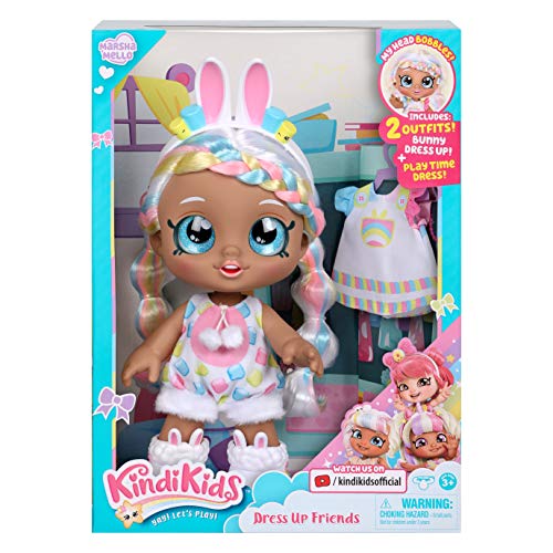 image for Kindi Kids Dress Up Friends - Pre-School Play Doll, Marsha Mello Bunny