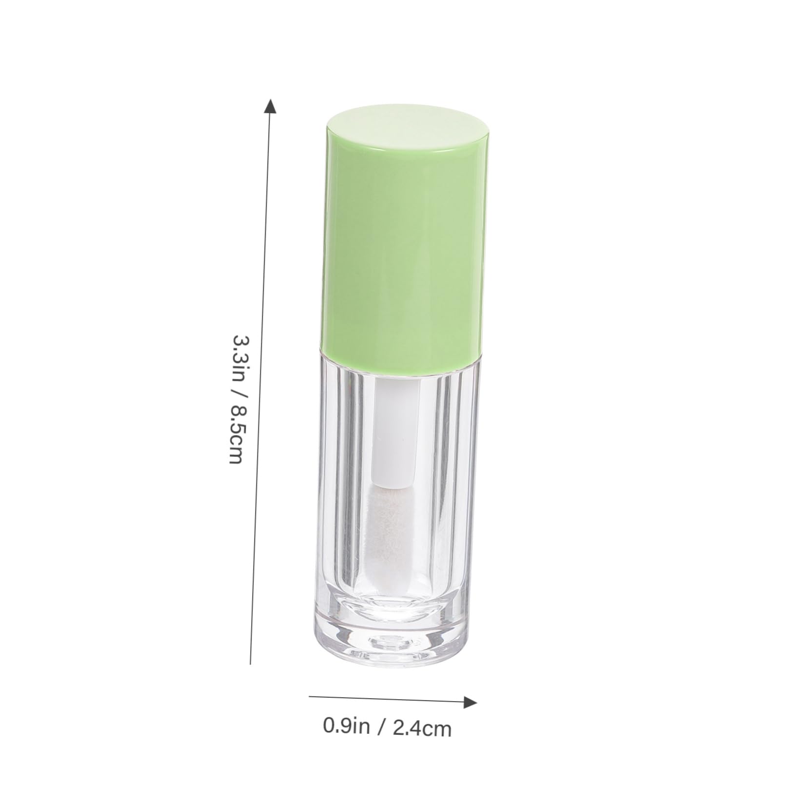 Tubos de Brillo Labial Transparentes de 6ml en Abs con Varita
