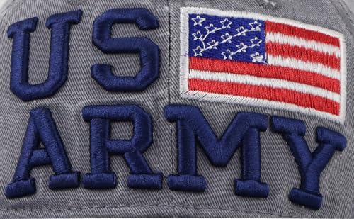 Image of American Flag Baseball Caps for Men Women, USA Trucker Hats, Embroidered Adjustable Washed Cotton Mesh Snapback Hat